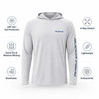 Chemises de pêche personnalisées OEM en gros, UPF 50+, séchage rapide, manches longues, protection UV, chemise de performance pour l'extérieur, pour les pêcheurs