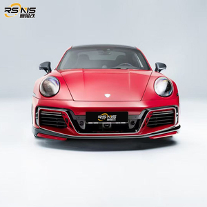 Qualité supérieure pour le kit de carrosserie en carbone sec de Style <span class=keywords><strong>Techart</strong></span> pour Porsche 992 Turbo S aile de diffuseur arrière à lèvre avant aérodynamique - Product Image 3