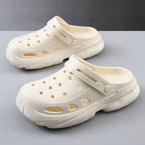 Guru Women's <b>Clogs</b> Platform EVA Breathable Hollow Thick Sole Outdoor Beach Sandals Closed Toe Summer Wear - Product Image 1