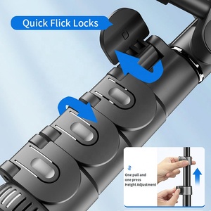 1.83m nối dài Điện thoại di động <span class=keywords><strong>Monopod</strong></span> C06 Selfie Stick Tripod đứng với 1/4 vít cho máy ảnh - Product Image 3