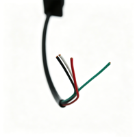 كابل حلزوني مخصص بـ 2 أو 3 أو 4 أو 5 أو 6 دبابيس من نوع Molex 5557، بمسافة بينية 4.2 مم، غلاف TPU PUR، 20AWG*6C، قطر خارجي 7.5 مم، أسود اللون