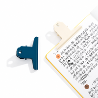 Clip métallique OEM personnalisé de 75 mm en forme de montagne, coloré, à longue queue, non magnétique, pour documents de bureau et scolaires