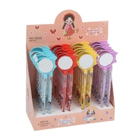 Crayon sans taille-crayon avec gomme et peigne miroir pour les élèves du primaire. Pointe de stylo réutilisable.
