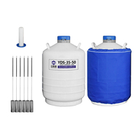 Réservoir d'azote liquide en alliage d'aluminium YDS-35-50 35L avec faible évaporation et longue durée de vie pour la préservation des échantillons