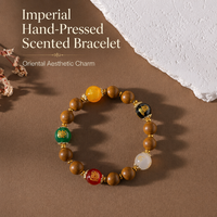 Bracelet de perles d'encens d'Osmanthus 10 mm, porte-bonheur, attirant la fortune, en Agate dorée, fait main ancien, OEM, marque privée, bijoux Zen