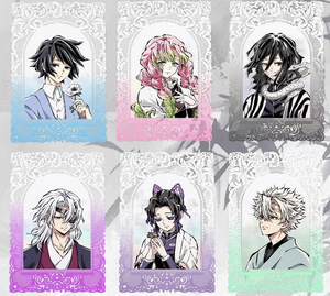 การ์ดกระดาษอนิเมะญี่ปุ่น ลายฉลุลูกไม้ งานฝีมือ กระดาษมุกโปร่งแสง ลายกิยู โทมิโอกะ นายน์พิลเลอร์ส การ์ดสะสม ของขวัญ เกมบนโต๊ะ - Product Image 6