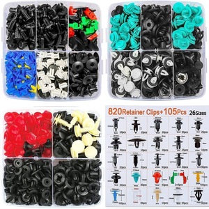 Kit de Herramientas para Reparación de Automóviles, 820 Clips de Retención, 105 Piezas, 26 Tamaños, con Herramientas de Desmontaje y Destornilladores para Paneles de Carrocería y Guardabarros - Product Image 2