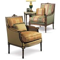 Canapé de luxe de haute qualité, meubles de salon, fauteuils en chêne massif, fauteuils d'accent français avec repose-pieds