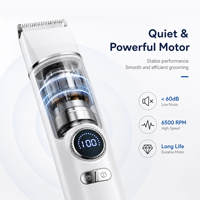 Kit de toilettage pour chien 4 en 1, tondeuse à poils pour chat sans fil, coupe-ongles pour animaux de compagnie, meuleuse à ongles, faible bruit, rechargeable, acier inoxydable, OEM/ODM