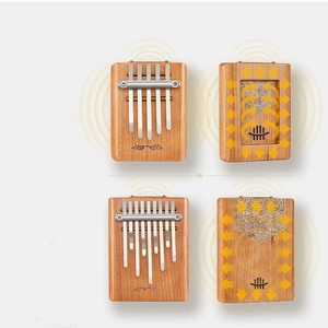 Wholesale Mini Kalimba 5key Solid Wood Thumb Piano Pocket Finger Piano For <b>Music</b> lover - Product Image 2