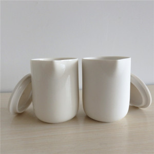 أوعية شموع خزفية بكميات صغيرة، جرار شموع سيراميك للتدليك مع فوهة - Product Image 1