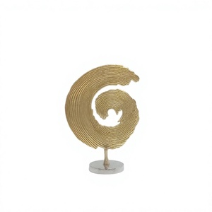Decorative Cast Aluminium Accent Model Silver & Gold Finished Metal Decorative <b>Object</b> for Table Display Easy Portable Handcraft - Product Image 1