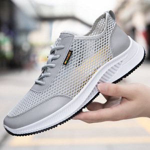 Chaussures de sport rétro pour hommes de haute qualité, printemps automne, chaussures de marche, antidérapantes, semelles souples, respirantes, légères pour garçons - Product Image 4