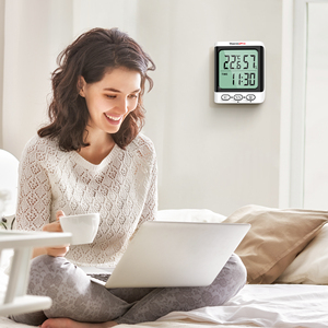 Thermopro tp152 nhiệt kế trong nhà kỹ thuật số ẩm kế đo độ ẩm với bộ đếm thời gian cho nhà Patio phòng Nhiệt hygtometer - Product Image 2