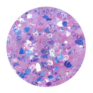 Trasparente rosa Mix Heart Star Dot Hexagon Flower Nail Paillettes Paillettes Wedding Craft, Slime Making Wedding Decoration Confet - Product Image 6