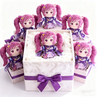 Prototype de peluche personnalisé, figurine d'anime en peluche de 20 cm, très vendue, couleur et logo personnalisés, unisexe, rembourrage en coton PP, jouet pour enfants, cadeau
