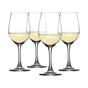 TD Spiegelau amanti del vino di lusso 13.4 oz bicchiere di vino bianco Set di 4 per feste e matrimoni in metallo di cristallo e plastica