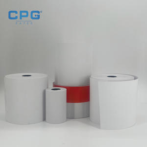 Rouleau de papier thermique personnalisé de qualité supérieure 57*40 mm 70 g/m² pour imprimante de restaurant, appareil de commande alimentaire, caisse enregistreuse - Product Image 1
