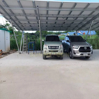 Système de montage de carport solaire personnalisé OEM ODM avec structure de support renforcée et structure de support photovoltaïque pour projets de parkings commerciaux