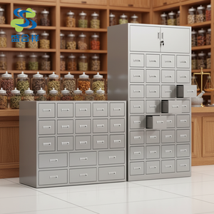 中国伝統医学ステンレス製病院薬局キャビネット引き出しミニマリストデザイン耐久性簡単清掃収納 - Product Image 3