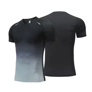 Camisetas masculinas por atacado para treinamento muscular e academia de manga curta