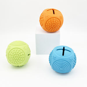 Fabricante Magic Rolling <span class=keywords><strong>Dog</strong></span> Ball Toy Alimentador lento interactivo Dispensador de golosinas para masticar Hecho de goma duradera - Product Image 6