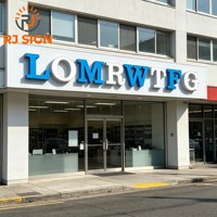 Enseigne lumineuse LED 3D extérieure OEM/ODM, panneau publicitaire, enseigne de magasin, enseigne de nom d'entreprise, enseigne de centre de R&D, enseigne d'entreprise