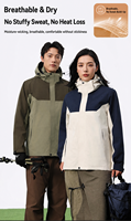 Veste d'hiver unisexe 3 en 1 imperméable et coupe-vent à capuche OEM ODM pour l'alpinisme, les voyages, les trajets quotidiens et le quotidien