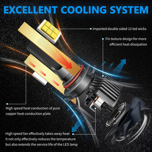 Cross-biên Giới H1 Led xe đèn pha 6000K 12V CSP Wick Điều kiện Mới h4h13 9007 đèn sương mù với H7 nhiệt độ màu - Product Image 3