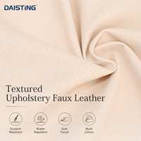 Tissu d'ameublement en similicuir PVC texturé, synthétique, vegan, ignifuge, pour canapé, chaise, tête de lit, panneau DAISTING OEM
