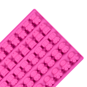 Moule à bonbons en silicone antiadhésif sans BPA, forme animaux de dessin animé, 40 cavités, certifié LFGB, par l'usine MUYULINS - Product Image 3