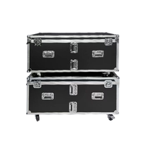 Valise trolley rigide en aluminium 12U-20U de taille personnalisable, boîte de protection étanche pour équipement sur mesure avec poignée