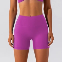 Shorts de yoga taille haute pour femmes, pantalons de fitness, effet push-up, en Spandex/Nylon, taille élastique, séchage rapide, respirant