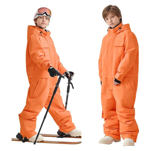 Combinaison de <span class=keywords><strong>ski</strong></span> résistante au froid pour enfants et femmes, ensemble d'extérieur imperméable et coupe-vent, vêtements d'hiver pour la neige, tenue de <span class=keywords><strong>ski</strong></span> - Product Image 1