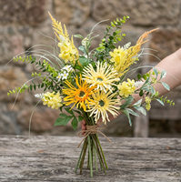 Bouquets de Mariage pour la Mariée et les Demoiselles d'Honneur, Roses Artificielles Blanches Champagne, Décoration de Mariage