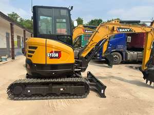Meilleure vente SY35U 3.5 tonnes de capacité petite pelle sur chenilles produit d'occasion avec moteur de pompe de boîte de vitesses de moteur Deutz - Product Image 2