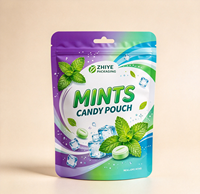 Sachet Doypack imprimé en PE de qualité alimentaire refermable avec fermeture éclair et logo personnalisé pour aliments pour bébés et gâteaux