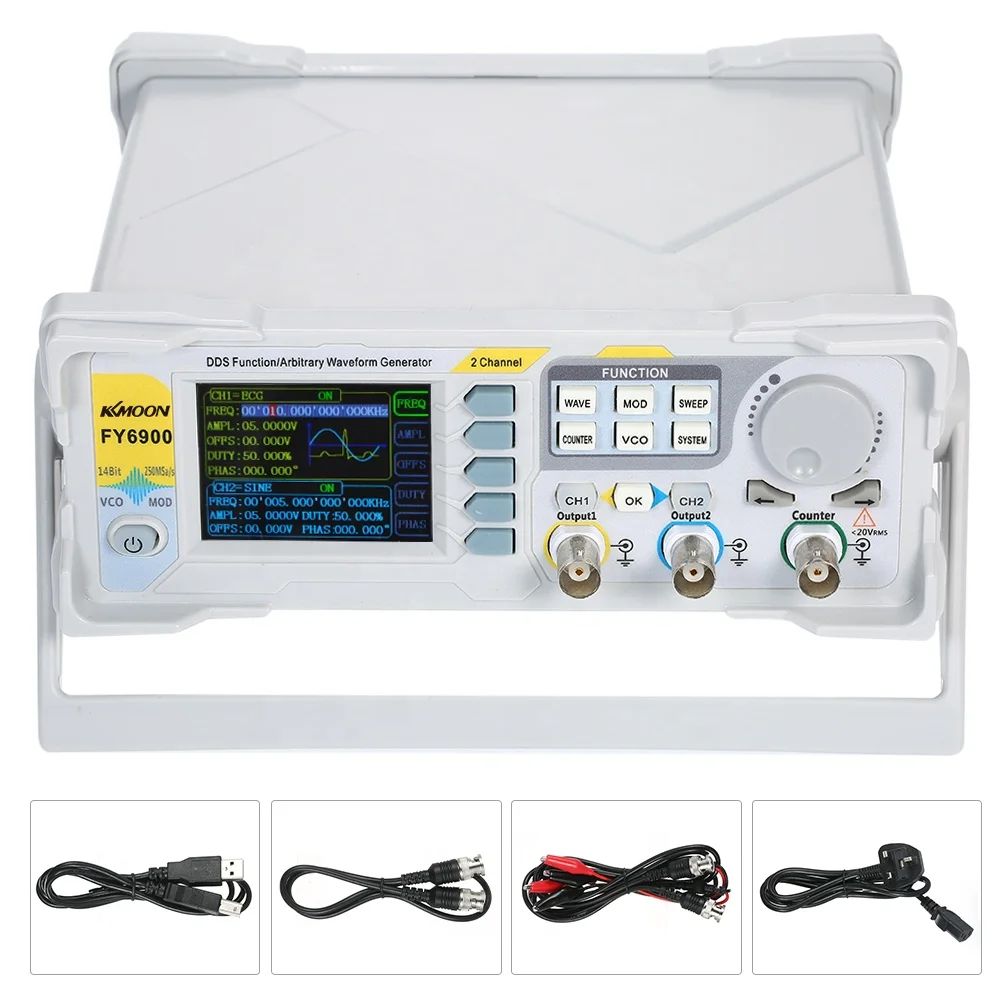 FY6900 20/30/40/50/60/80/100MHz DDS 機能信号発生器デュアル