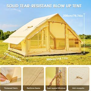 เต็นท์ตกปลาน้ำแข็งแบบเป่าลมสำหรับงานหนัก กันน้ำและกันลม พร้อมพื้นสำหรับผู้ประกอบการทัวร์ตกปลาเชิงพาณิชย์ - Product Image 3