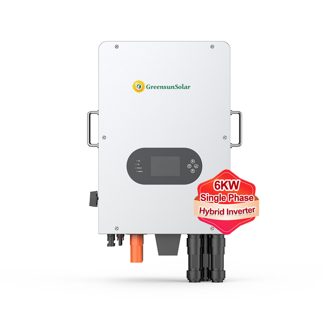 OEM Brand Hybrid Solar Inverter 5KW 6KW Wall Mounted IP65 6000w 230Vac Solar Photovoltaic Inverters