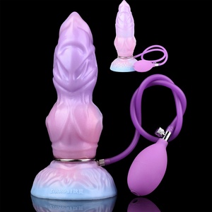 Inflatable Penis Suction <b>Cup</b> Thick and <b>Large</b> Sex Toys Posterior Court Anal Plug Female Hands-free Masturbation Device - Product Image 1