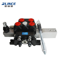 Vanne de commande directionnelle à haut débit de 26,5 GPM, vanne de commande hydraulique pour grue, vanne de commande hydraulique à joystick avec télécommande électrique