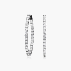 Modernos Pendientes de Aro de Plata de Ley 925 Chapados en Oro con Moissanita, Brillantes y Elegantes, Joyería Fina de Lujo - Product Image 2