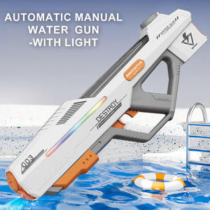 Pistola ad Acqua Elettrica con Luci Colorate, Alta Pressione, Assorbimento Automatico dell'Acqua, Giocattolo Spruzza Acqua per Bambini, per <span class=keywords><strong>Giochi</strong></span> Estivi all'Aperto - Product Image 2