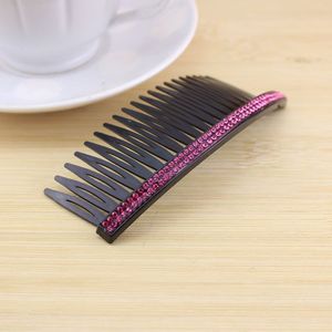 Peigne à cheveux en strass, épingle à cheveux en plastique, design géométrique multicolore pour femmes, accessoire de coiffure - Product Image 3