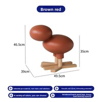 Ensemble de 2 jouets décoratifs modernes nordiques en forme d'oiseau, chaise de loisirs en plastique, décoration créative pour la maison des enfants, haute qualité