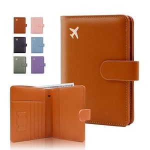 Porta Pasaportes de PU con Bloqueo RFID de Fábrica, Cartera de Viaje con Logotipo Personalizado, Bajo MOQ - Product Image 1