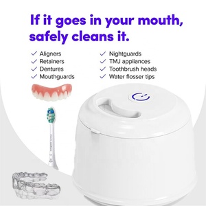 <b>Retainer</b> <b>Cleaner</b> 200ml Small Portable UV Denture and Braces Jewelry Ultrasonic <b>Cleaner</b> 45khz High Frequency Cleaning Device - Product Image 5