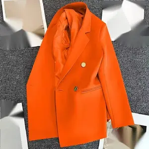 女性コート新しい春の秋2024エレガントなレジャー固体長袖ブレザー韓国ファッション高級ルーズフィット女性の服