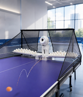 Robot lanceur de balles de tennis de table automatique à fixation par pince, machine d'entraînement individuel intelligente pour la pratique en intérieur
